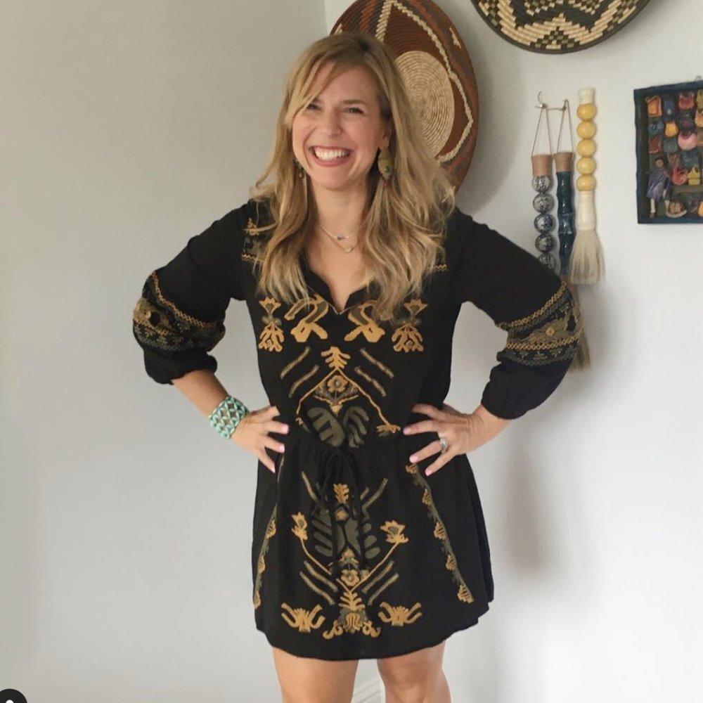✨HOST PICK✨ Free People Mini Dress/Tunic “Anouk" “Black Combo"